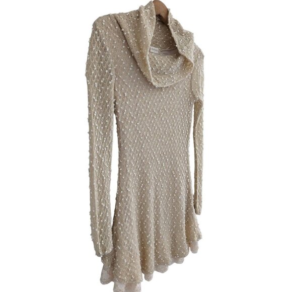 Altar'd State Ruffle Hem Cowl Neck Feminine Dress Size S - Picture 10 of 10